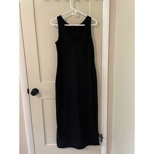 Boston Proper Black V-Neck Strap Dress